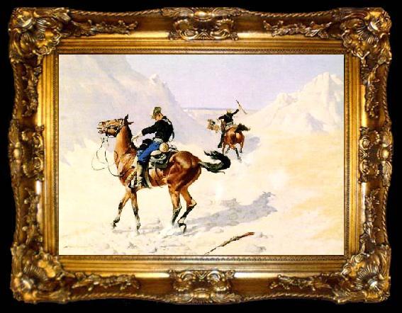 framed  Frederick Remington The Advance Guard, ta009-2